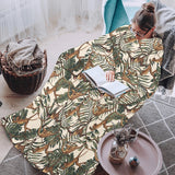 Monkey tropical leaves background Blanket Robe with Sleeves