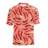 Beautiful Chili peppers pattern Men's All Over Print Polo Shirt