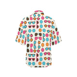 Sun Glasses Pattern Print Design 03 Women's All Over Print Hawaiian Shirt