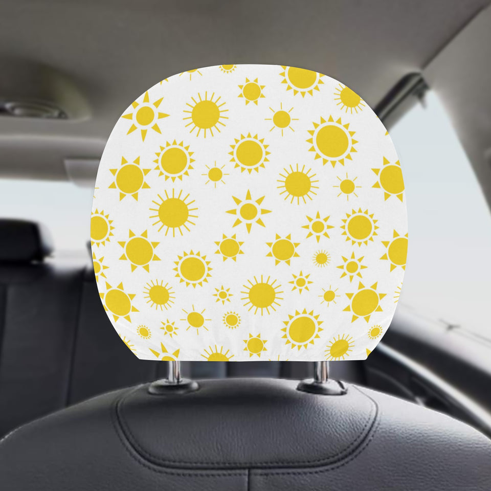 Sun pattern Car Headrest Cover