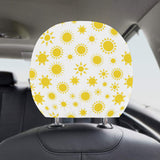 Sun pattern Car Headrest Cover