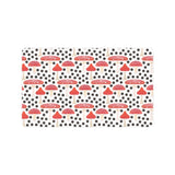 Red mushroom dot pattern Doormat