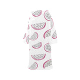 dragon fruit pattern Blanket Robe with Sleeves