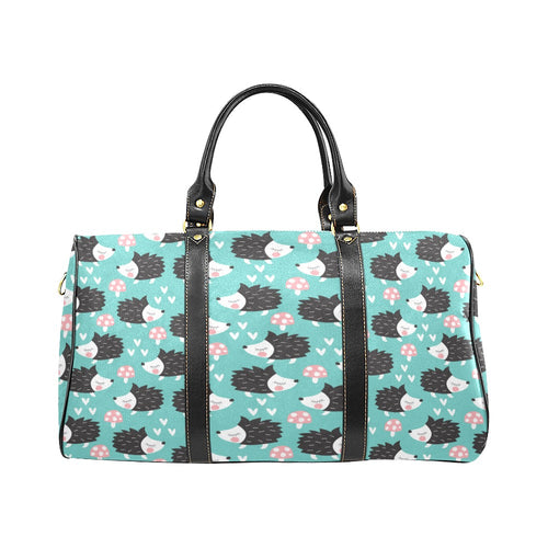 Hedgehog Pattern Print Design 03 Travel Bag