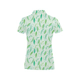Green Peas Pattern Print Design 01 Women's All Over Print Polo Shirt