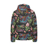 Dragons flower pattern Kids' Boys' Girls' Padded Hooded Jacket