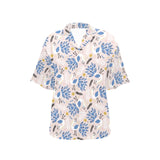 Cute peacock pattern Women's All Over Print Hawaiian Shirt