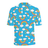 Rainbows Sky Clouds Pattern Men's All Over Print Polo Shirt