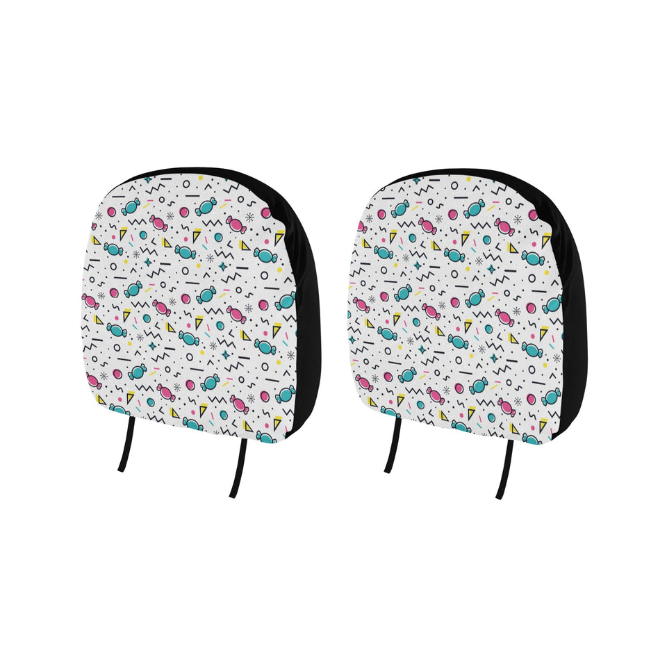 Candy design pattern Car Headrest Cover