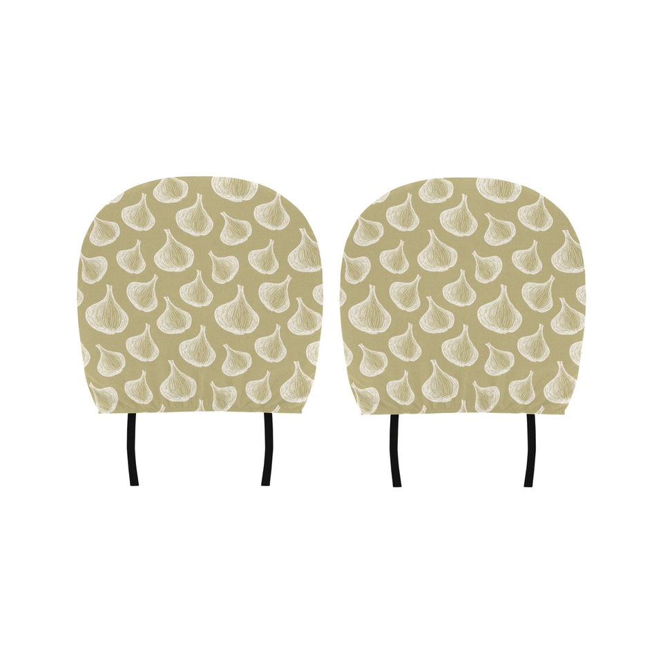 Garlic design pattern Car Headrest Cover