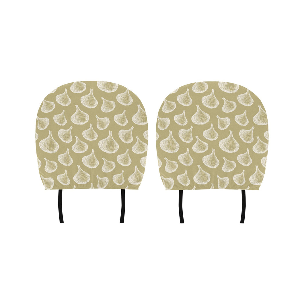 Garlic design pattern Car Headrest Cover