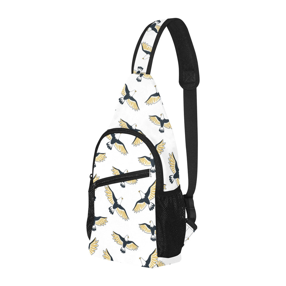 Eagle Pattern Print Design 03 All Over Print Chest Bag