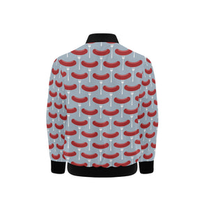 Sausage Pattern Print Design 02 Kids' Boys' Girls' Bomber Jacket