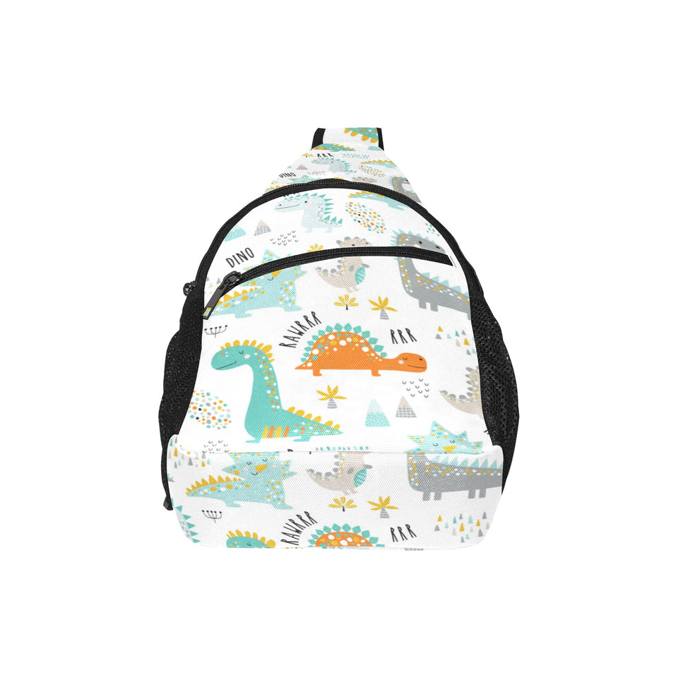 Cute funny kids dinosaurs pattern All Over Print Chest Bag