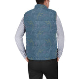 Swordfish Pattern Print Design 02 Men's Padded Vest