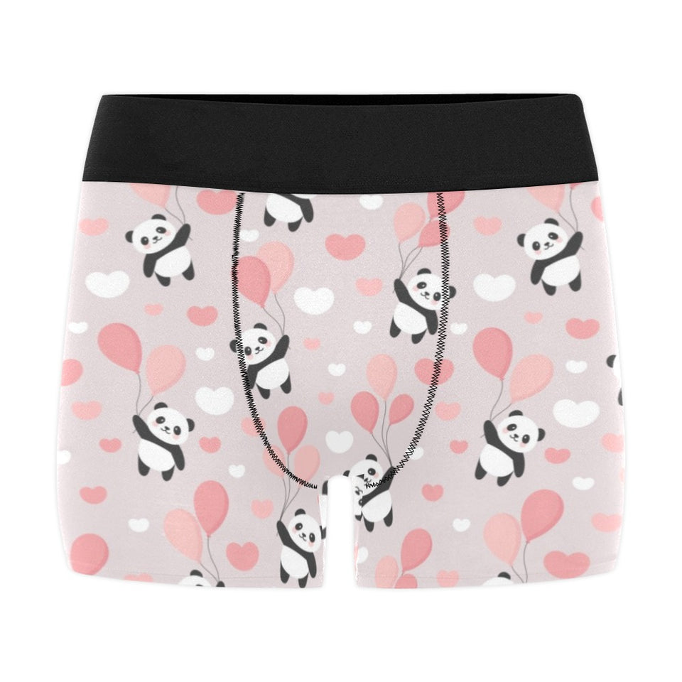 Cute panda ballon heart pattern Men's All Over Print Boxer Briefs Men's Underwear