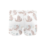 Cute sea otters pattern Men's Swimming Trunks