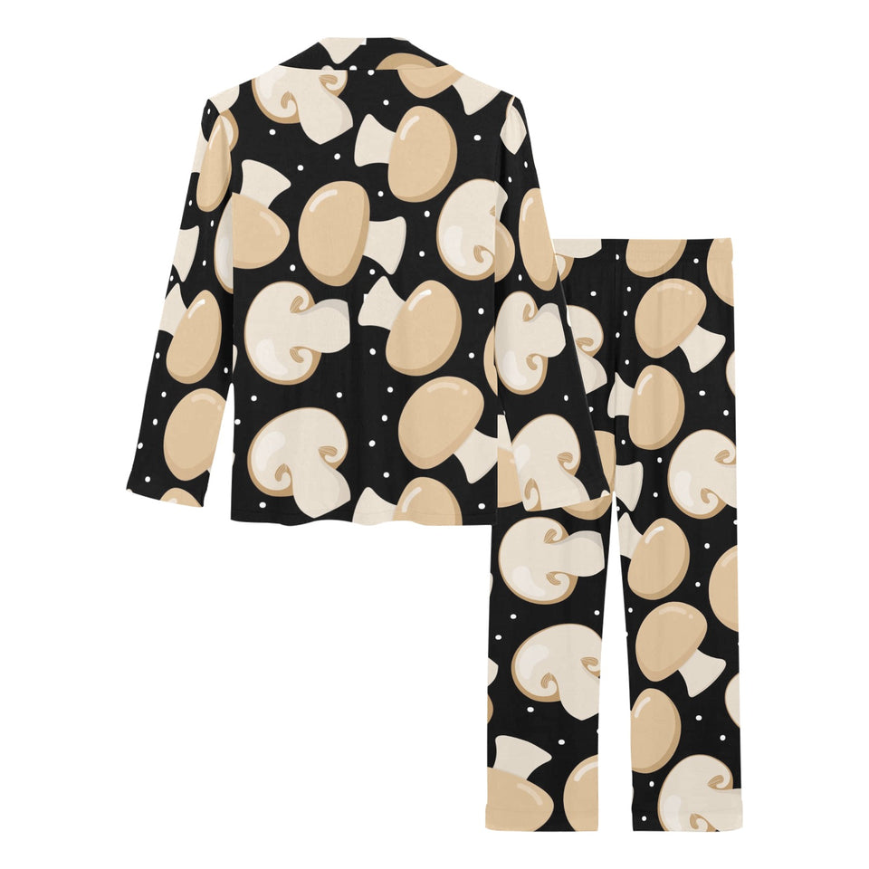 Champignon mushroom pattern Women's Long Pajama Set