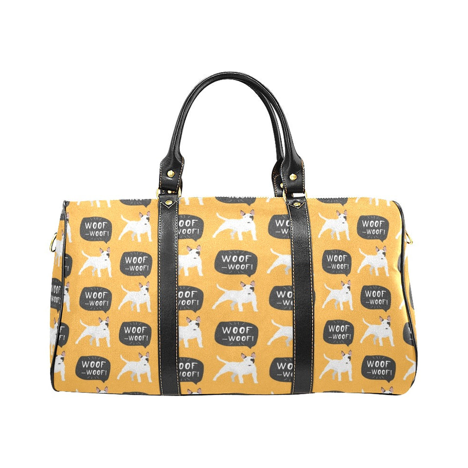 Bull Terrier Pattern Print Design 03 Travel Bag