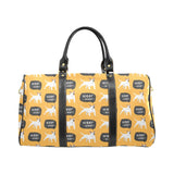 Bull Terrier Pattern Print Design 03 Travel Bag