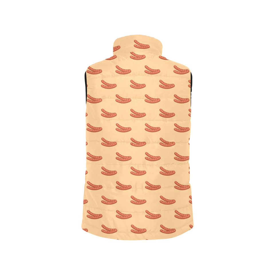 Sausage Pattern Print Design 03 Men's Padded Vest
