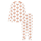 Sausage Pattern Print Design 05 Women's All Over Print Pajama Set