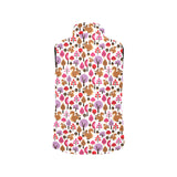 Squirrel Pattern Print Design 02 Women's Padded Vest