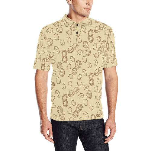 hand drawn peanuts pattern Men's All Over Print Polo Shirt