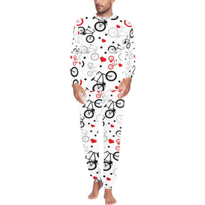 Bicycle Pattern Print Design 04 Men's All Over Print Pajama