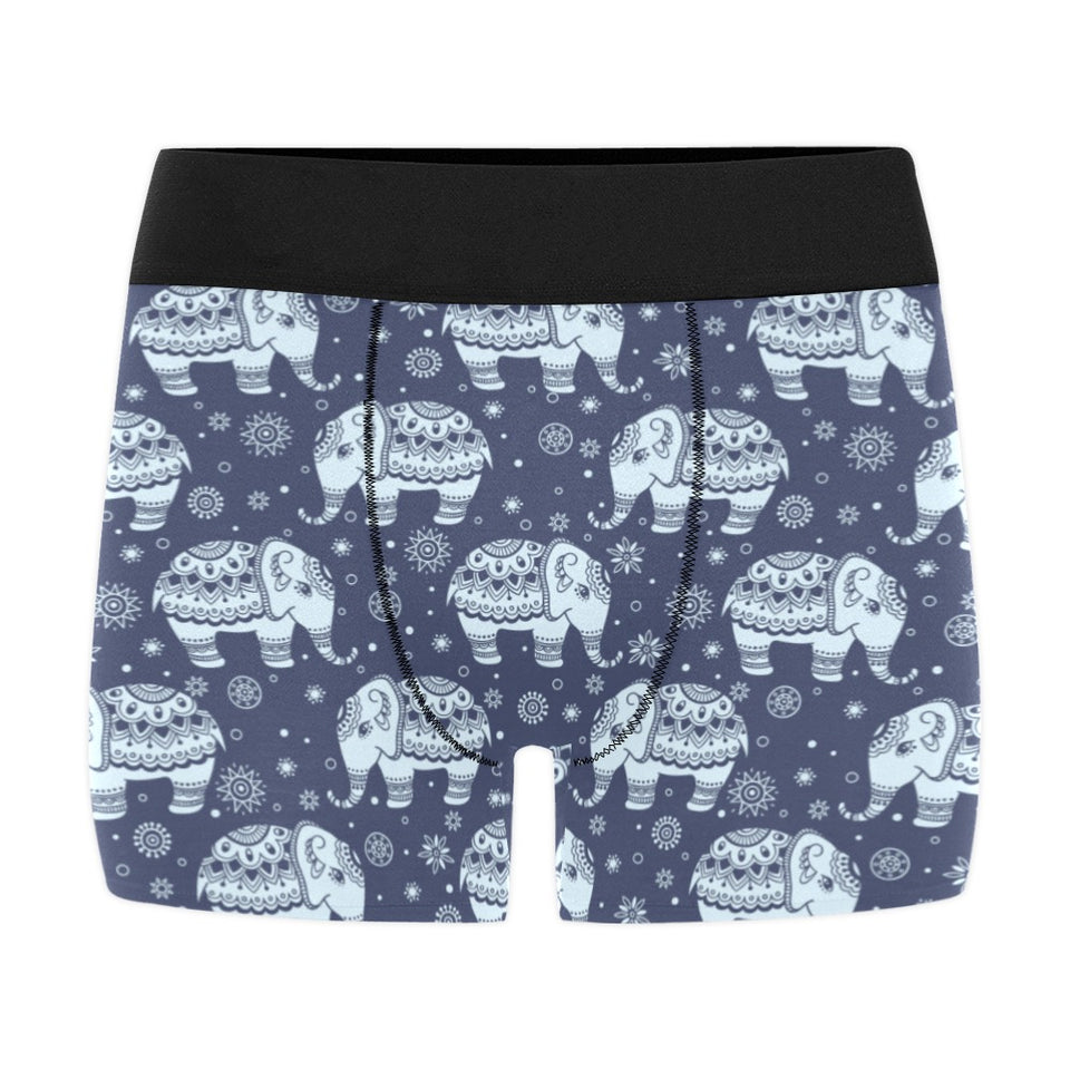 Elephant tribal design pattern Men's All Over Print Boxer Briefs Men's Underwear
