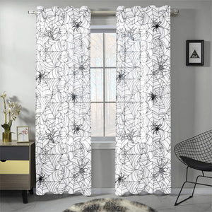 Spider web cobweb pattern Gauze Curtain