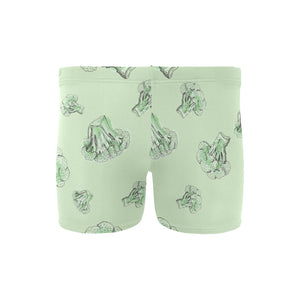 broccoli sketch pattern Men's Swimming Trunks