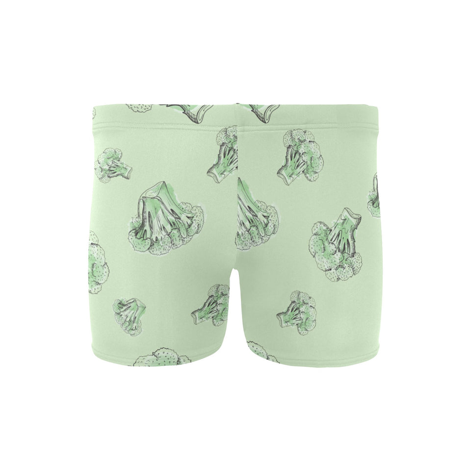 broccoli sketch pattern Men's Swimming Trunks