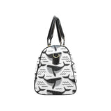 Black whale pattern Travel Bag