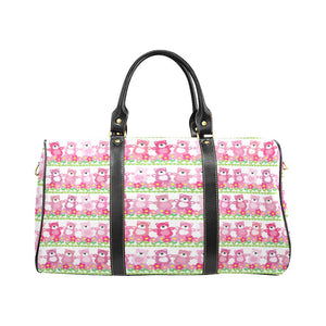 Teddy Bear Pattern Print Design 04 Travel Bag