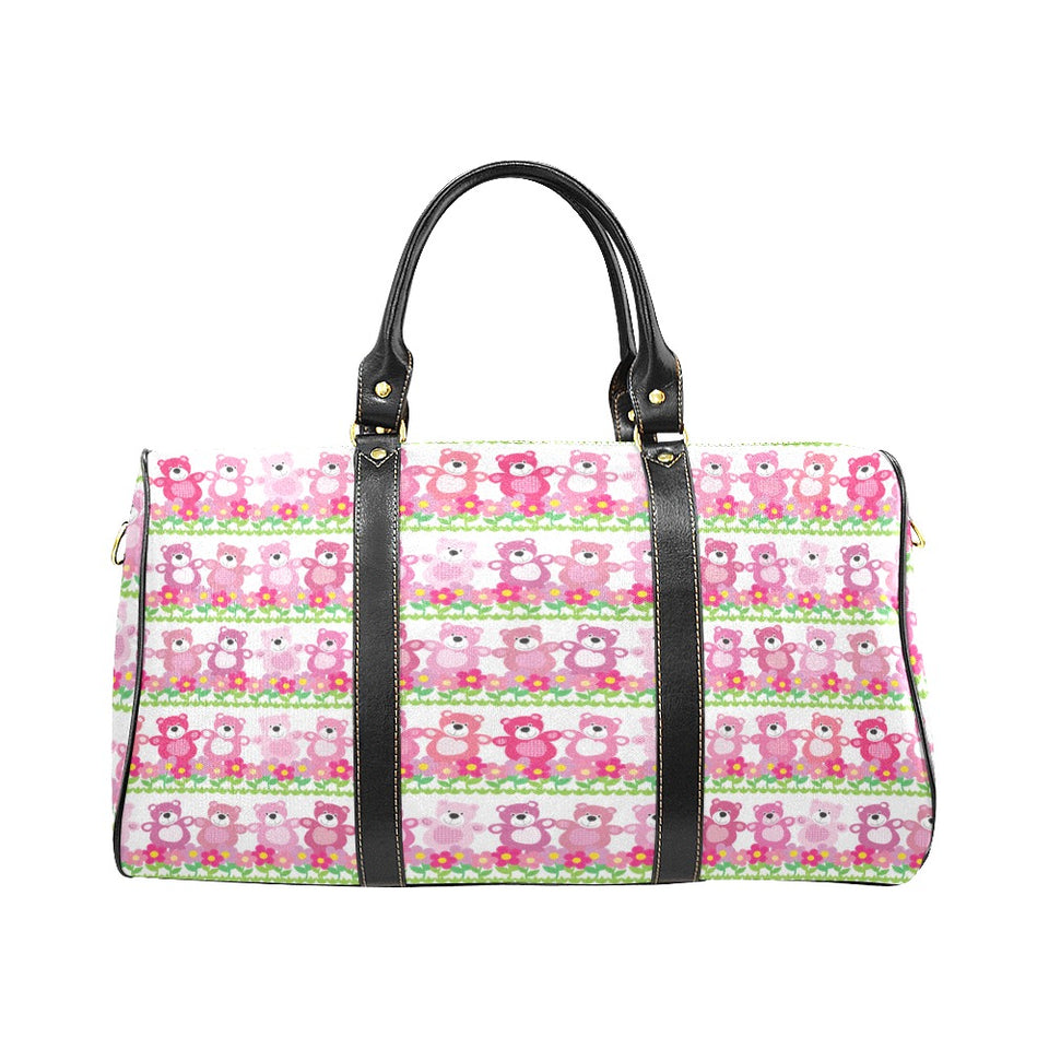 Teddy Bear Pattern Print Design 04 Travel Bag