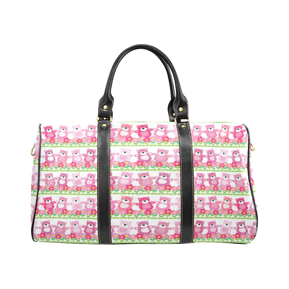 Teddy Bear Pattern Print Design 04 Travel Bag