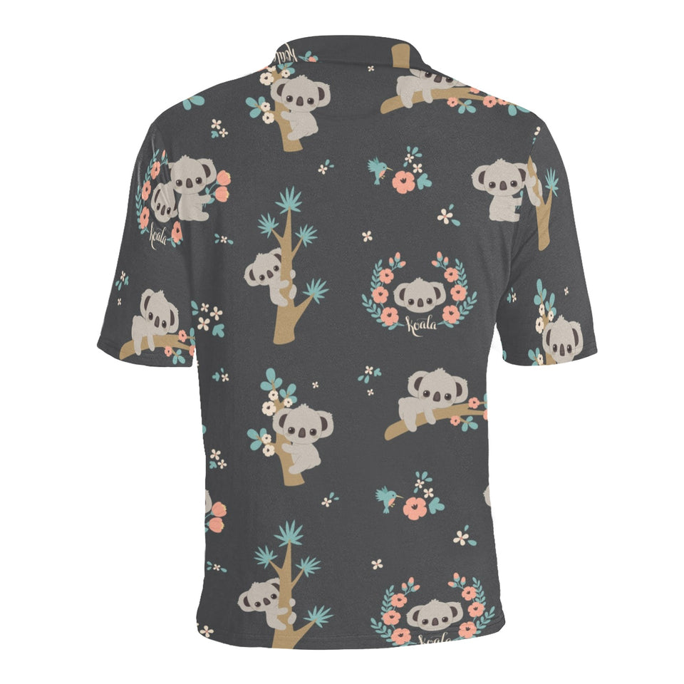 Cute koala pattern Men's All Over Print Polo Shirt