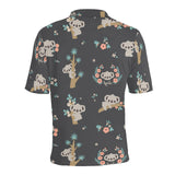 Cute koala pattern Men's All Over Print Polo Shirt