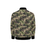Dark Green camouflage pattern Kids' Boys' Girls' Bomber Jacket