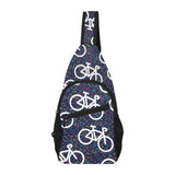 Bicycle Pattern Print Design 03 All Over Print Chest Bag