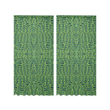 Crocodile Skin Printed Gauze Curtain