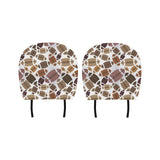 American football ball pattern Car Headrest Cover