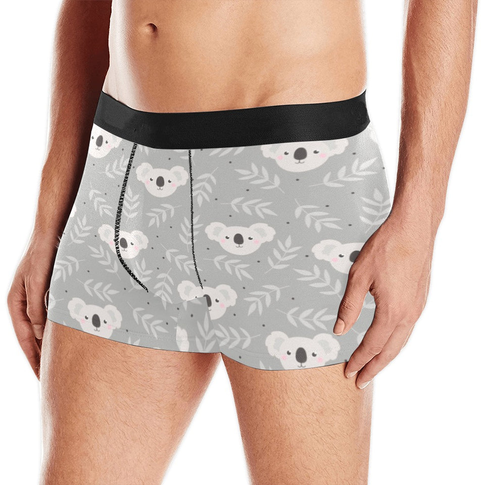 Cute koala leaves pattern Men's All Over Print Boxer Briefs Men's Underwear
