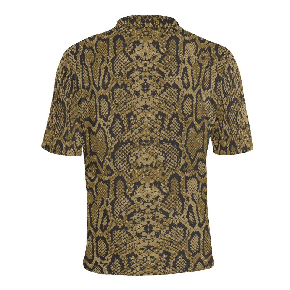 Snake skin pattern Men's All Over Print Polo Shirt