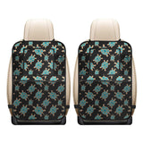 Sea turtle blue stone pattern Car Seat Back Organizer