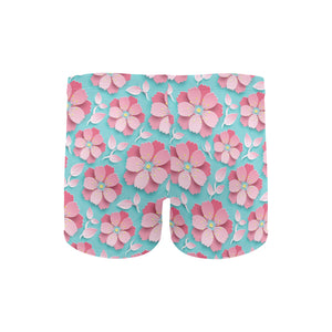 3D sakura cherry blossom pattern Men's Swimming Trunks