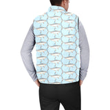 Swordfish Pattern Print Design 01 Men's Padded Vest