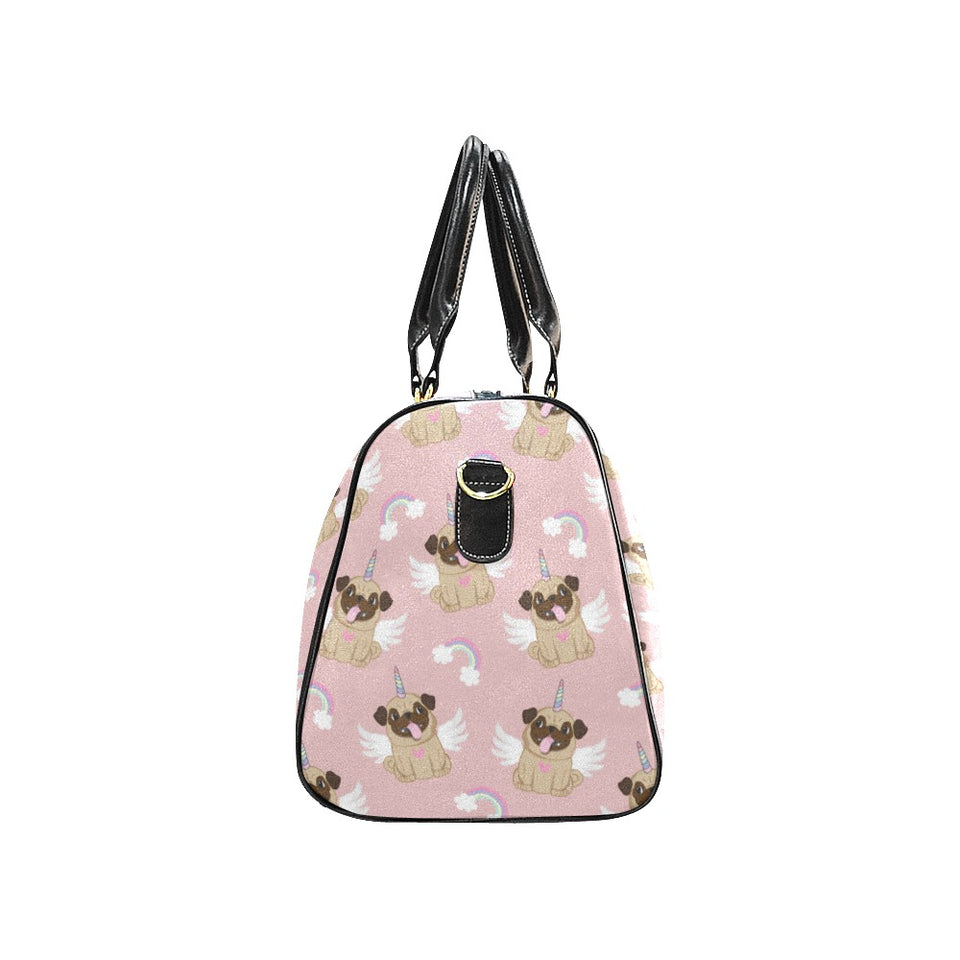 Cute unicorn pug pattern Travel Bag