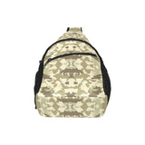 Light Green camouflage pattern All Over Print Chest Bag